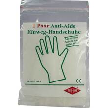Abbildung: HANDSCHUHE Einmal Anti Aids 2 St, Handschuhe PZN 03389955 