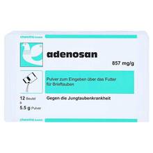 Abbildung: Adenosan Pulver für Brieftauben 12X5.5 g, Pulver PZN 03423362 