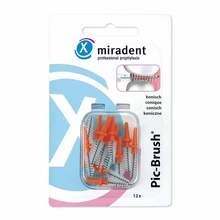 Abbildung: MIRADENT Interd.Pic-Brush Ersatzb.konisch orange 12 St PZN 03430770 