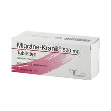 Abbildung: Migräne Kranit 500 mg Tabletten 50 St, Tabletten PZN 03438027 