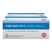 Abbildung: Pari Nacl Inhalationslösung Ampullen 120X2.5 ml, Ampullen PZN 03450382 