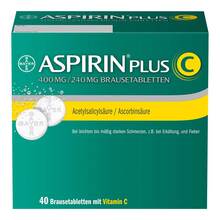 Abbildung: Aspirin plus C Brausetabletten 40 St, Brausetabletten PZN 03464237 