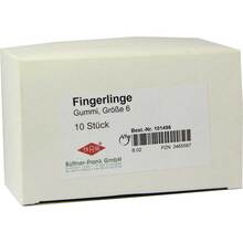 Abbildung: Fingerling Gummi Größe 6 transparent 10 St PZN 03465567 