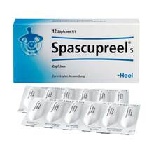 Abbildung: Spascupreel S Suppositorien 12 St, Suppositorien PZN 03550445 
