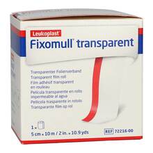 Abbildung: Fixomull transparent 5 cmx10 m 1 St, Pflaster PZN 03643158 