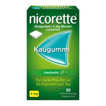 Abbildung: Nicorette Kaugummi 4 mg freshmint 30 St, Kaugummi PZN 03643448 