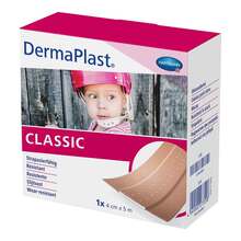 Abbildung: Dermaplast Classic Wundpflaster 4 cmx5 m 1 St, Pflaster PZN 03645861 