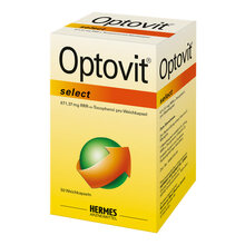 Abbildung: Optovit select 1.000 I.E. Kapseln 50 St, Kapseln PZN 03646659 