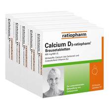 Abbildung: Calcium D3-ratiopharm Brausetabletten 100 St, Brausetabletten PZN 03659751 