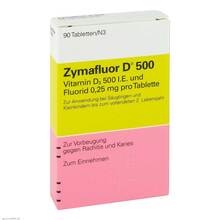Abbildung: Zymafluor D 500 Tabletten 90 St, Tabletten PZN 03665071 