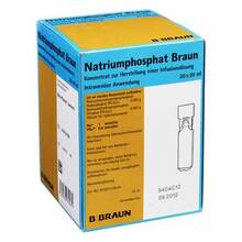 Abbildung: NATRIUMPHOSPHAT Braun MPC Infusionslösungskonz. 20X20 ml, Infusionslösungskonzentrat PZN 03669525 