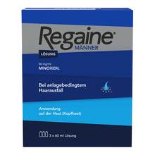 Abbildung: Regaine Männer 50 mg / ml Lösung z.Anw.a.d.Kopfhaut 3X60 ml, Lösung PZN 03671166 