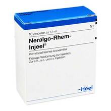 Abbildung: NERALGO Rhem Injeel Ampullen 10 St, Ampullen PZN 03679096 