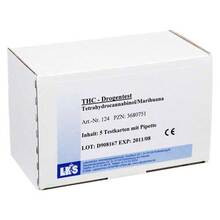 Abbildung: DROGENTEST Tetrahydrocann.Single Card Urin LKS 5 St, Test PZN 03680751 
