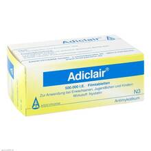 Abbildung: Adiclair Filmtabletten 100 St, Filmtabletten PZN 03690100 