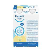 Abbildung: Fresubin Energy Drink Vanille Trinkflasche 4X200 ml, Lösung PZN 03692688 