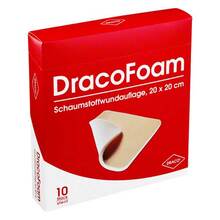 Abbildung: DRACOFOAM Schaumstoff Wundauflage 20x20 cm 10 St, Verband PZN 03693587 