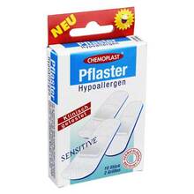 Abbildung: Pflaster hypoallergen sensitive 2 Größen 10 St, Pflaster PZN 03694345 