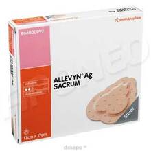Abbildung: ALLEVYN Ag Sacrum 17x17 cm Wundverband 10 St, Verband PZN 03706634 
