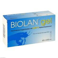 Abbildung: Biolan Gel Augentropfen 60X0.45 ml, Augentropfen PZN 03706930 