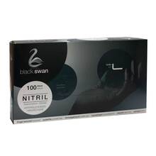 Abbildung: Nitril Handschuhe puderfrei Größe L schwarz 100 St, Handschuhe PZN 03763750 