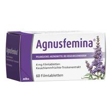 Abbildung: Agnusfemina 4 mg Filmtabletten 60 St, Filmtabletten PZN 03781239 