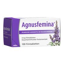 Abbildung: Agnusfemina 4 mg Filmtabletten 100 St, Filmtabletten PZN 03781363 