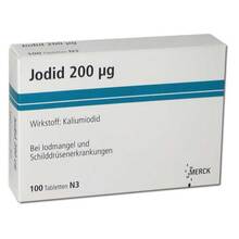 Abbildung: Jodid 200 Tabletten 100 St, Tabletten PZN 03799133 