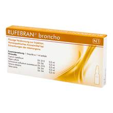 Abbildung: Rufebran broncho Ampullen 10 St, Ampullen PZN 03799268 