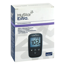 Abbildung: Mystar Extra Blutzuckermessgerät Set mg / dl 1 St PZN 03800273 
