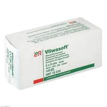 Abbildung: VLIWASOFT Vlieskompressen unsteril 5x5 cm 4l. 100 St, Kompressen PZN 03806910 