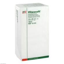 Abbildung: VLIWASOFT Vlieskompressen unsteril 10x20 cm 4l. 100 St, Kompressen PZN 03806956 
