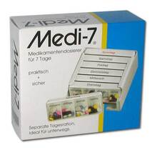 Abbildung: Medi 7 Medikamentendos.für 7 Tage weiß 1 St PZN 03812431 
