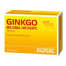 Abbildung: Ginkgo biloba Hevert Tabletten 100 St, Tabletten PZN 03816162 