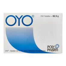 Abbildung: Oyo Tabletten 250 St, Tabletten PZN 03862558 