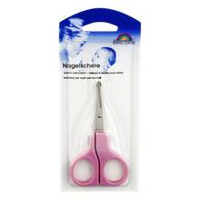 Abbildung: Babyschere 9 cm gebogen rosa 1 St PZN 03871787 