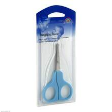 Abbildung: Babyschere 9 cm gebogen blau 1 St PZN 03871793 