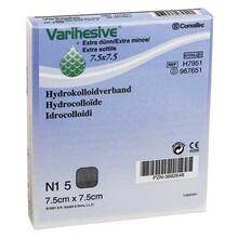 Abbildung: Varihesive extra dünn 7,5x7,5 cm Hkv hydroaktiv 5 St PZN 03892648 