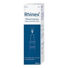 Abbildung: Rhinex Nasenspray + Naphazolin 0,05 10 ml, Nasenspray PZN 03901376 