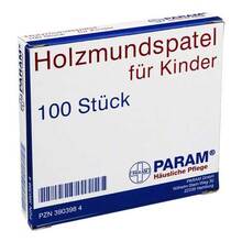 Abbildung: Mundspatel Holz für Kinder 100 St PZN 03903984 