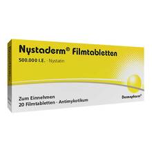 Abbildung: Nystaderm Filmtabletten 20 St, Filmtabletten PZN 03936676 
