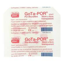 Abbildung: GOTA-POR PU Wundfilm 10x6 cm steril Pflaster 1 St, Pflaster PZN 03942151 