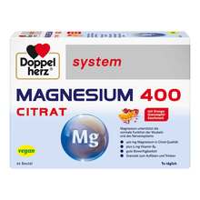 Abbildung: Doppelherz Magnesium 400 Citrat system Granulat 20 St, Granulat PZN 03979800 