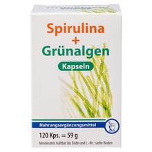 Abbildung: Spirulina + Grünalgen Kapseln 120 St, Kapseln PZN 04012508 