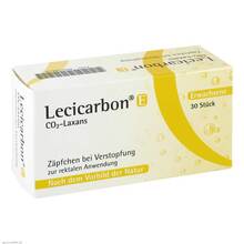 Abbildung: Lecicarbon E CO2 Laxans Erwachsenensuppositorien 30 St, Erwachsenen-Suppositorien PZN 04018818 