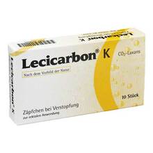 Abbildung: Lecicarbon K CO2 Laxans Kindersuppositorien 10 St, Kinder-Suppositorien PZN 04018965 