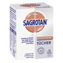 Abbildung: Sagrotan Desinfektionstücher 18 St, Tücher PZN 04041906 