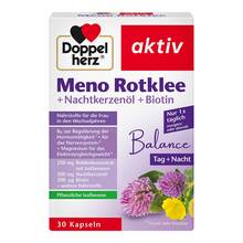 Abbildung: Doppelherz Meno Rotklee + Nachtkerzenöl+Biotin Kapseln  30 St, Kapseln PZN 04042018 