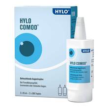 Abbildung: Hylo-Comod Augentropfen 2X10 ml, Augentropfen PZN 04047553 