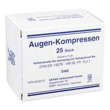 Abbildung: Augenkompressen 5,8x7 cm unsteril 25 St, Kompressen PZN 04050070 